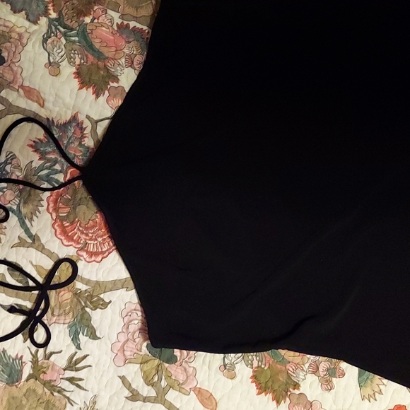 Body Central Halter Top Black with beaded stud trim - Picture 3 of 5